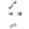 Kingston Brass KB246AXPN Two-Handle Tub and Shower Faucet, Polished Nickel KB246AXPN - alternate 1